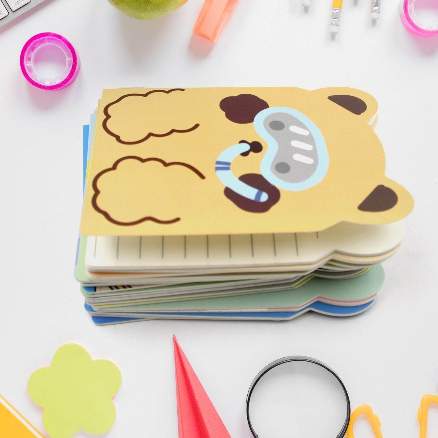 Cute Cartoon Journal Diary, Notebook for Women Men Memo Notepad Sketchbook 16 Pages Writing Journal for Journaling Notes Study School Work Boys Girls, Stationery (120x85MM / 1 Pc) - infinityexculsivestore.com