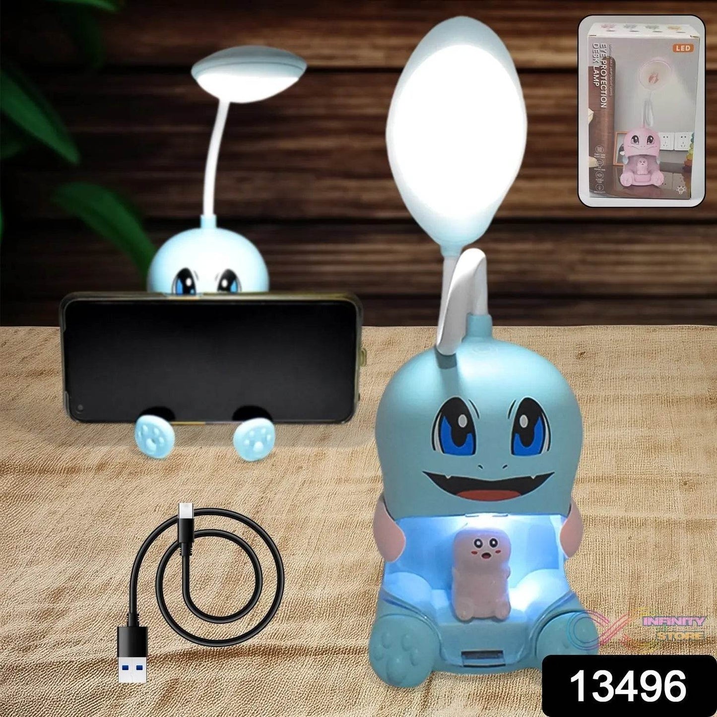 Cartoon LED Desk Light, LED Lamps Button Control (1 Pc) - infinityexculsivestore.com