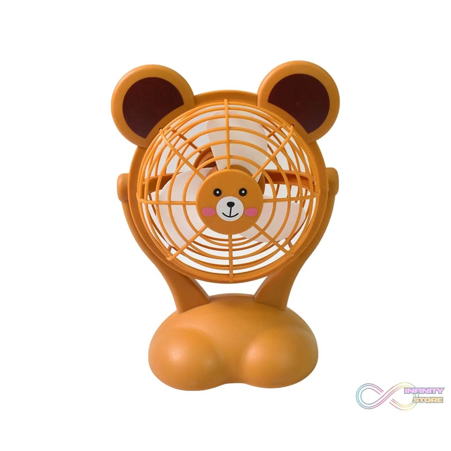 Cartoon Shape Mini Fan USB Powered & Battery Operated (Battery Not Include / 1 Pc) - infinityexculsivestore.com