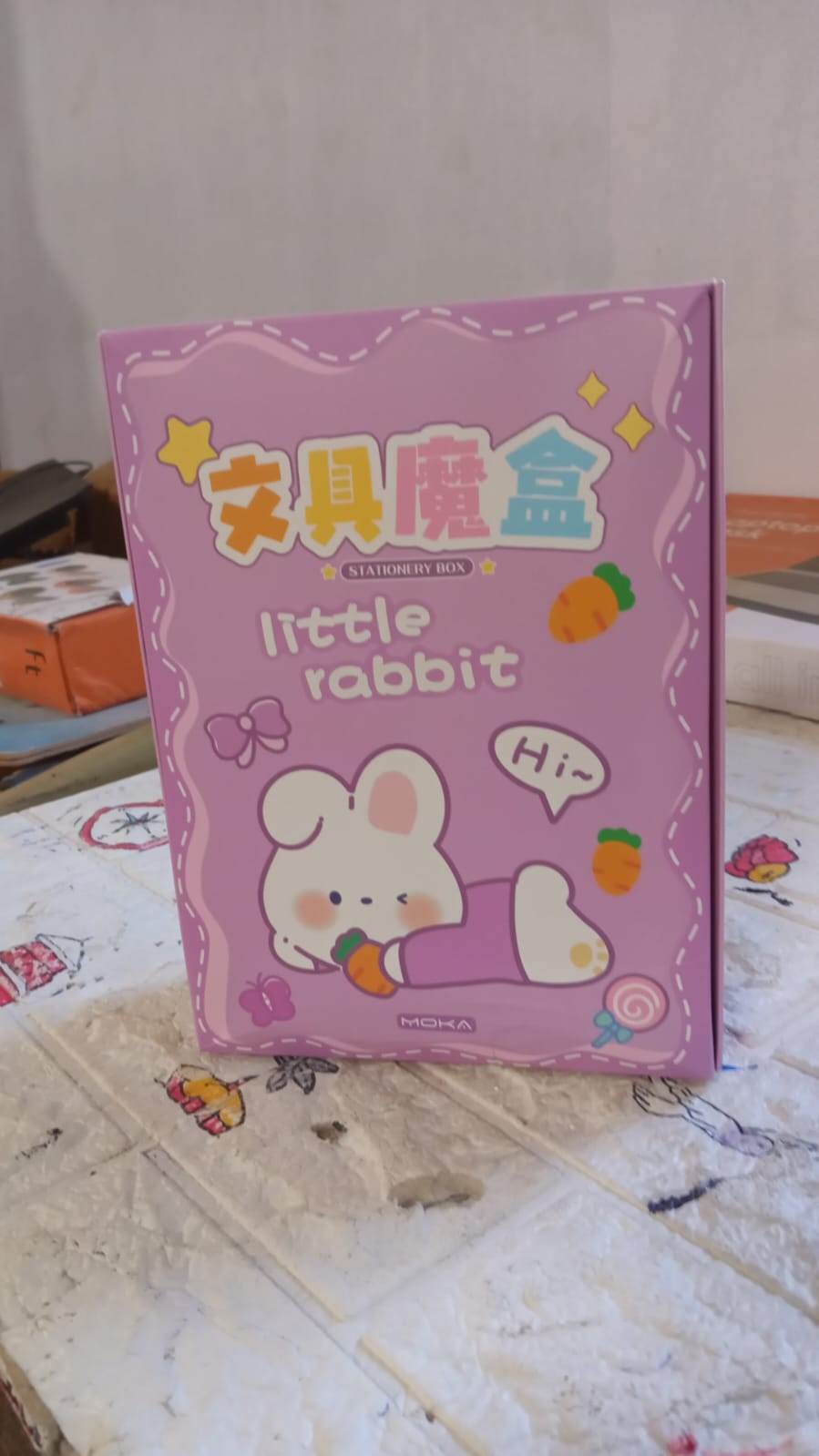 Cartoon Stationery Box Cartoon Design School Box Book , diary , Pen , Eraser, Sharpner , Sticker & Pen Refill Student Gift School box (1 box) - infinityexculsivestore.com