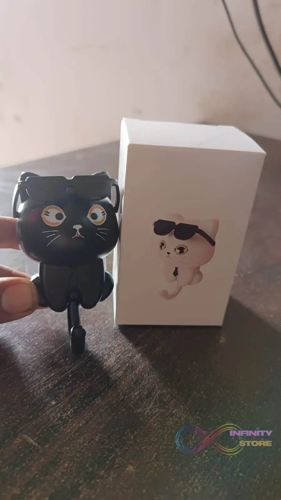 Cat Hook for Wall, Cute Cat Key Hook with Sunglasses (1 Pc) - infinityexculsivestore.com