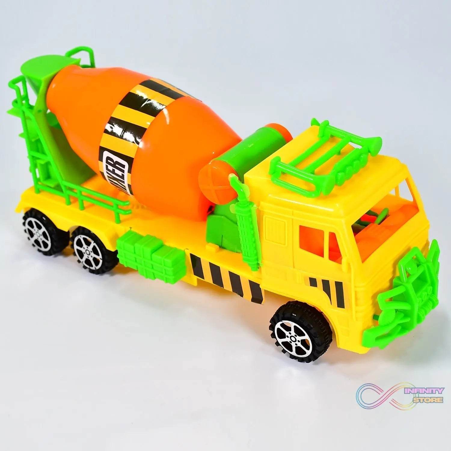 Cement Mixer Truck Pushback Toy For kids - infinityexculsivestore.com