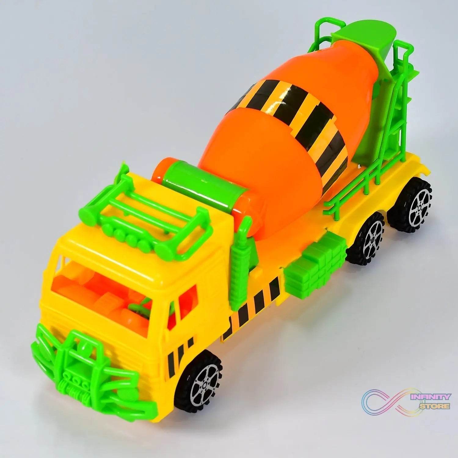 Cement Mixer Truck Pushback Toy For kids - infinityexculsivestore.com