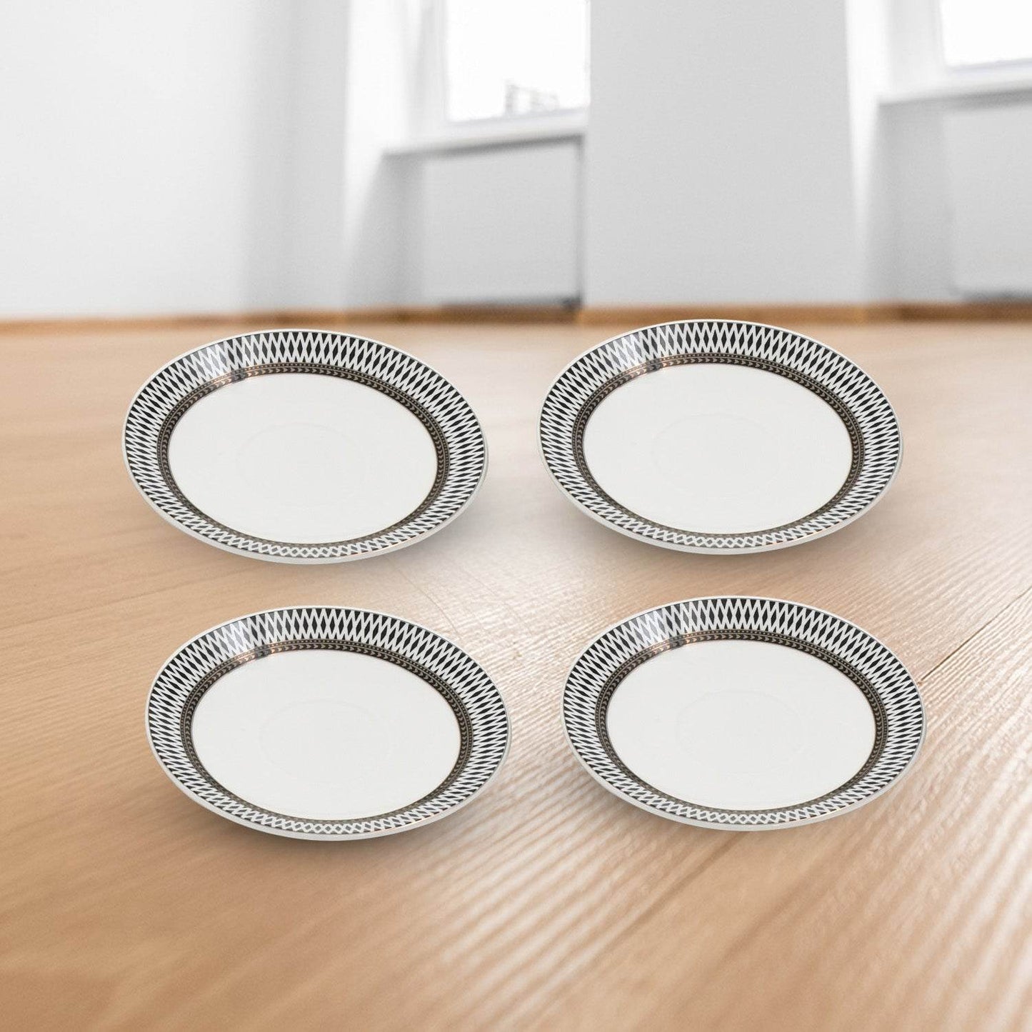 Ceramic Tea / cups and Saucer / Rakabi Set of 12 Pcs - infinityexculsivestore.com