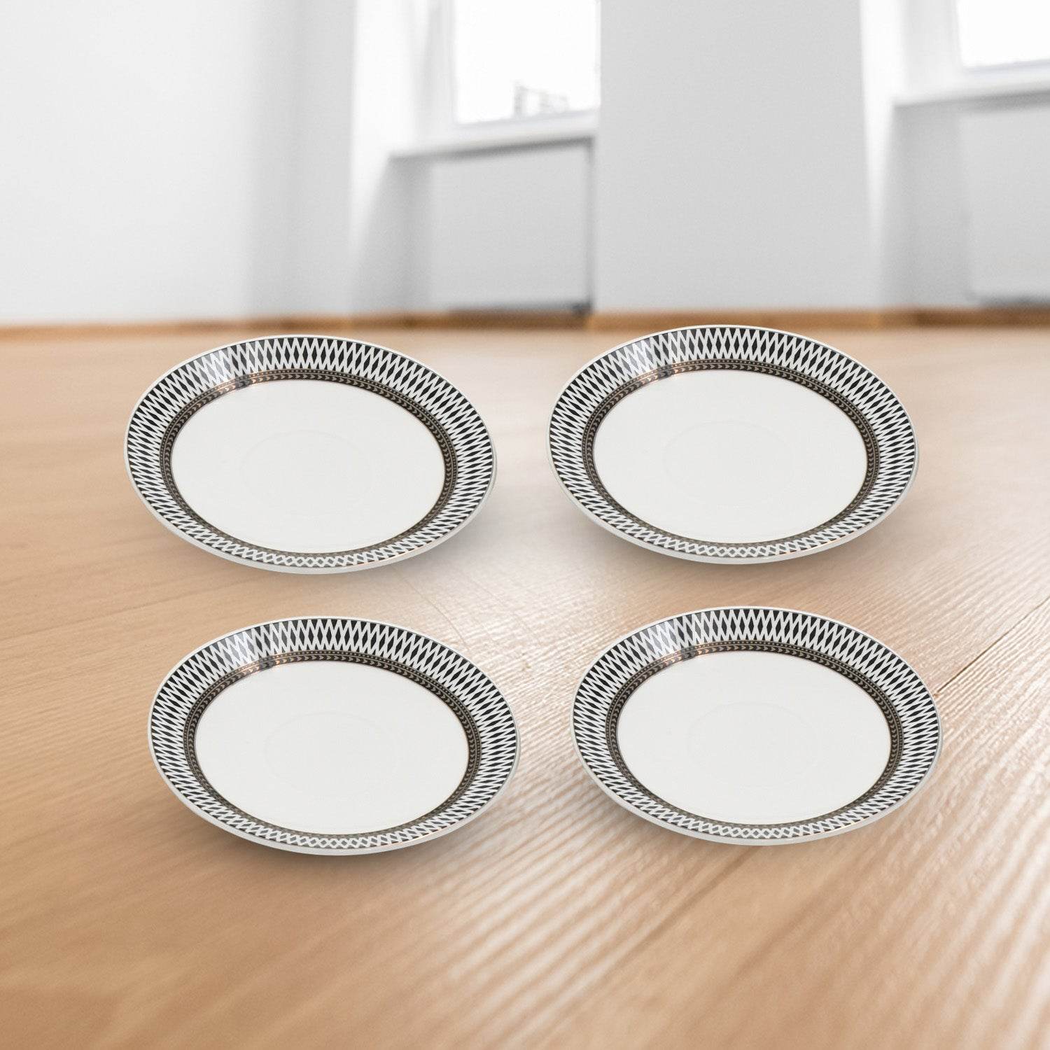 Ceramic Tea / cups and Saucer / Rakabi Set of 12 Pcs - infinityexculsivestore.com