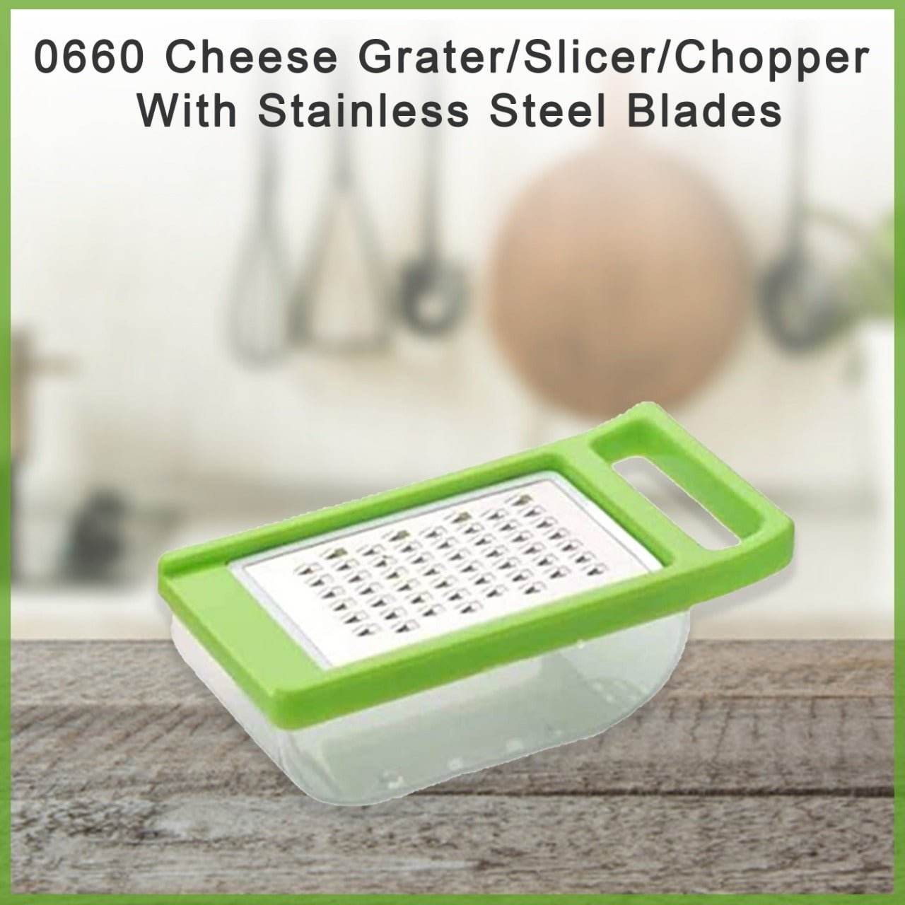 Cheese Grater / Slicer / Chopper With Stainless Steel Blades - infinityexculsivestore.com