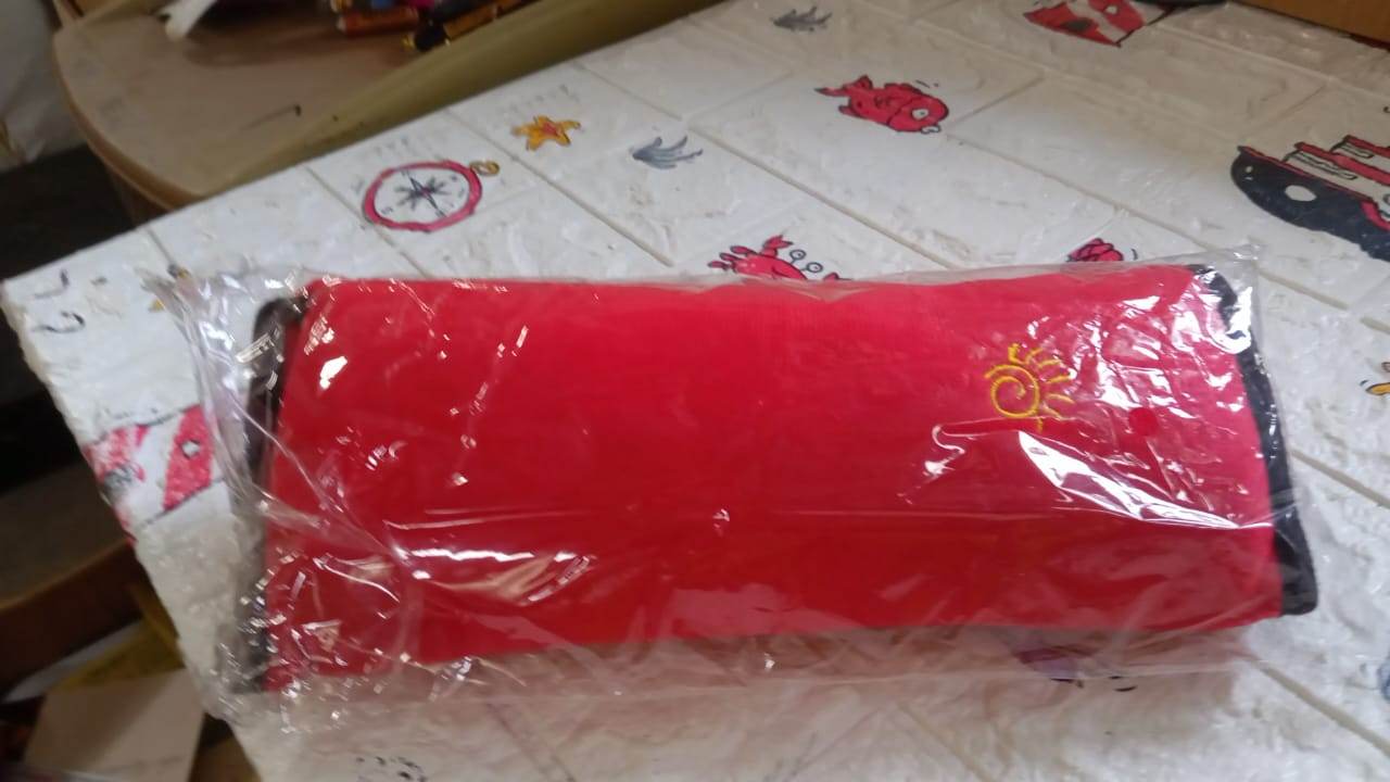 Child Safety Belt Cushion Universal Car Seat Belt Cushion Adjustable Support for Neck and Shoulder in Car when Sleeping for Children and Adults (1 Pc) - infinityexculsivestore.com