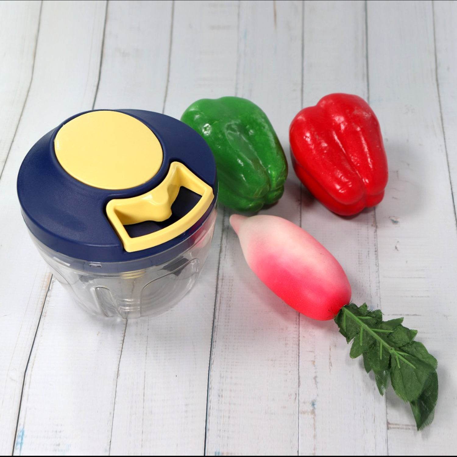 Chopper with Blades for Effortlessly Chopping Vegetables and Fruits for Your Kitchen (650ml) - infinityexculsivestore.com