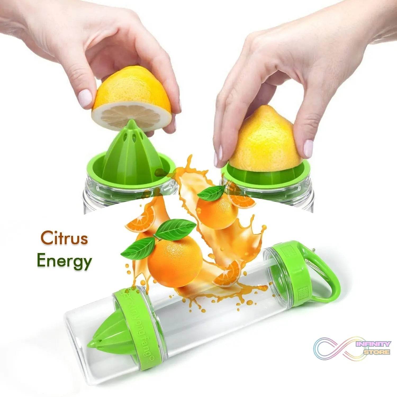 Citrus Zinger Sports Bottle with Juice Maker Infuser - infinityexculsivestore.com
