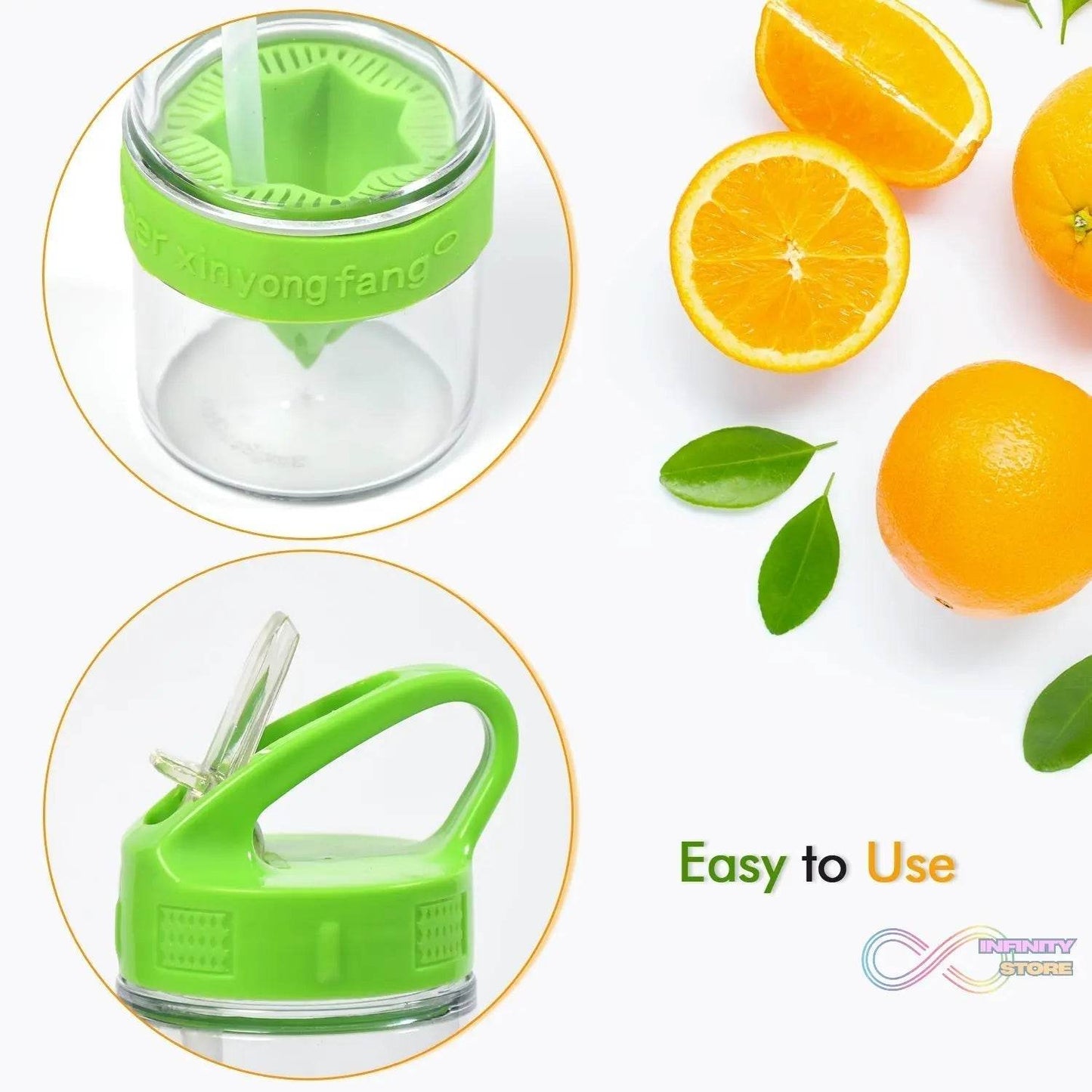 Citrus Zinger Sports Bottle with Juice Maker Infuser - infinityexculsivestore.com