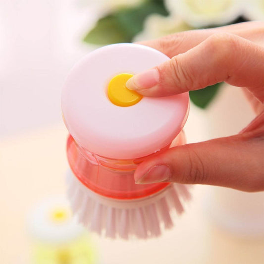 Cleaning Brush with Liquid Soap Dispenser - infinityexculsivestore.com