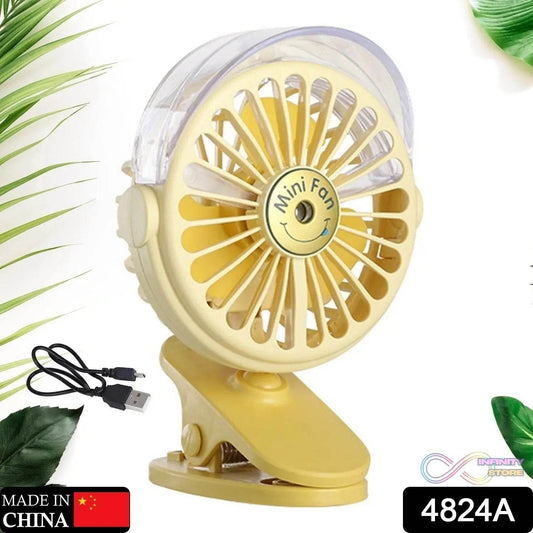Clip Desk Fan Portable Wind Desktop Table Cooling Fan in Single Button, Adjustment Mini Personal Fan for Home Desktop Office Car Indoor Outdoor Travel (Battery Not Include) - infinityexculsivestore.com