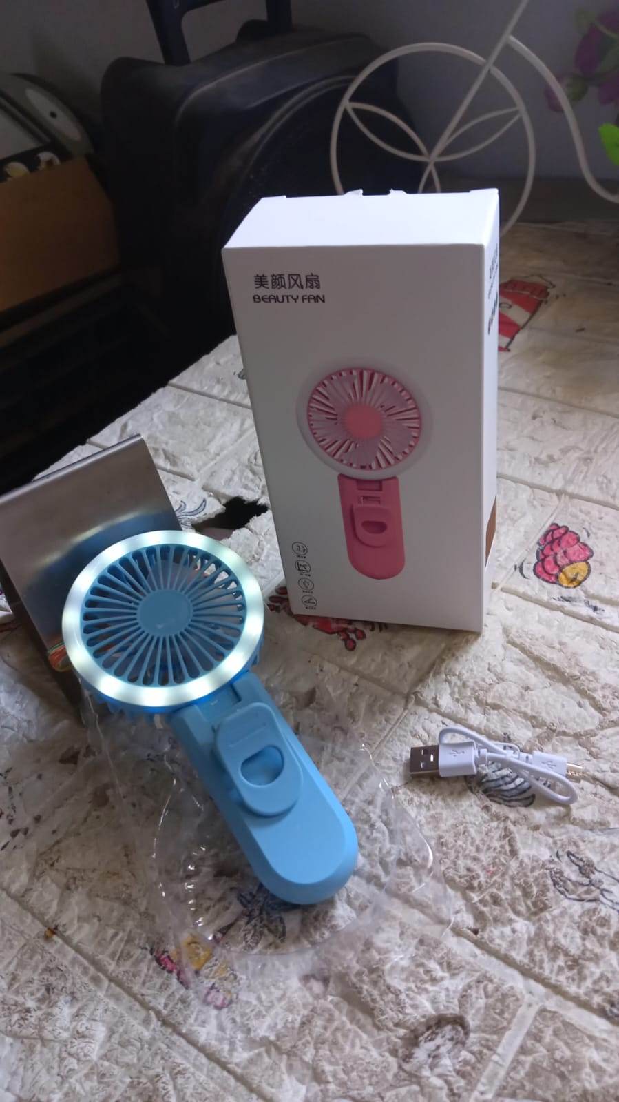 Clip Fan With Light, home, kitchen, Office Portable Fan, Rechargeable Fan - infinityexculsivestore.com