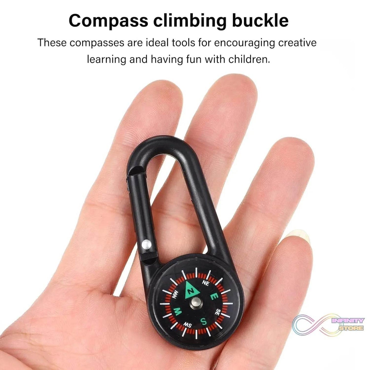 Clip Snap Hook Mini Compass (1 Pc / Mix Design) - infinityexculsivestore.com