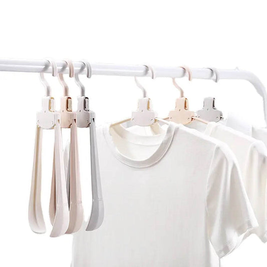 Cloth Hanger 6 in 1 Multi-Layer Hanging Mass Pants Rack Stainless Steel Pants Hangers Folding Storage Rack Space Saver Storage for Trousers Scarf Tie Belt - infinityexculsivestore.com