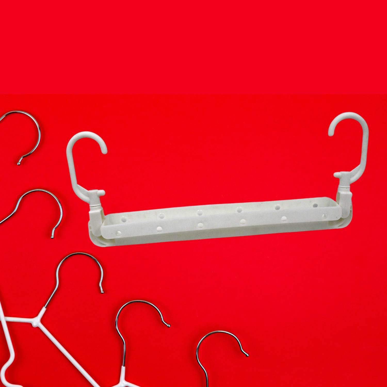 Cloth Hanger 6 in 1 Multi-Layer Hanging Mass Pants Rack Stainless Steel Pants Hangers Folding Storage Rack Space Saver Storage for Trousers Scarf Tie Belt - infinityexculsivestore.com