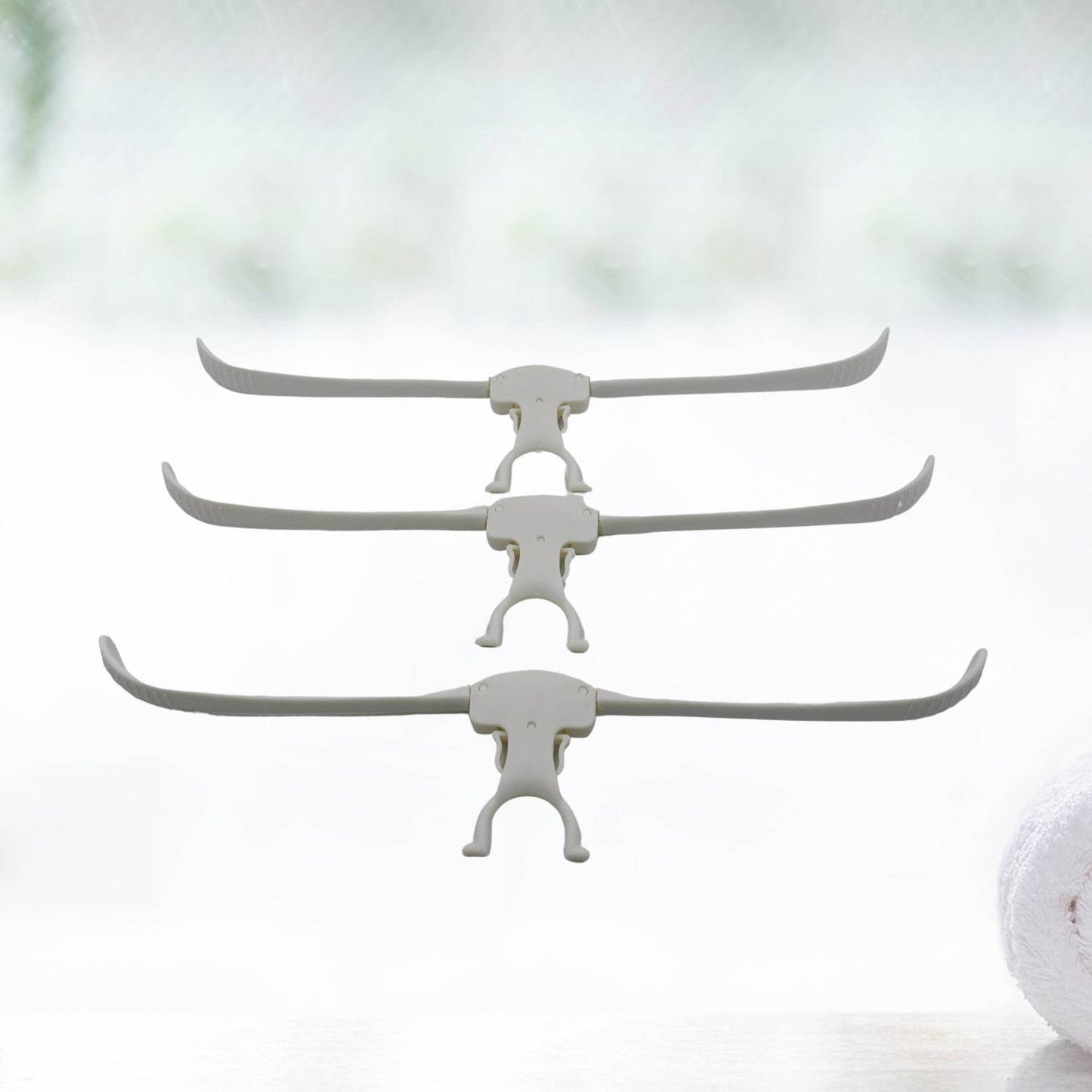 Cloth Hanger 6 in 1 Multi-Layer Hanging Mass Pants Rack Stainless Steel Pants Hangers Folding Storage Rack Space Saver Storage for Trousers Scarf Tie Belt - infinityexculsivestore.com