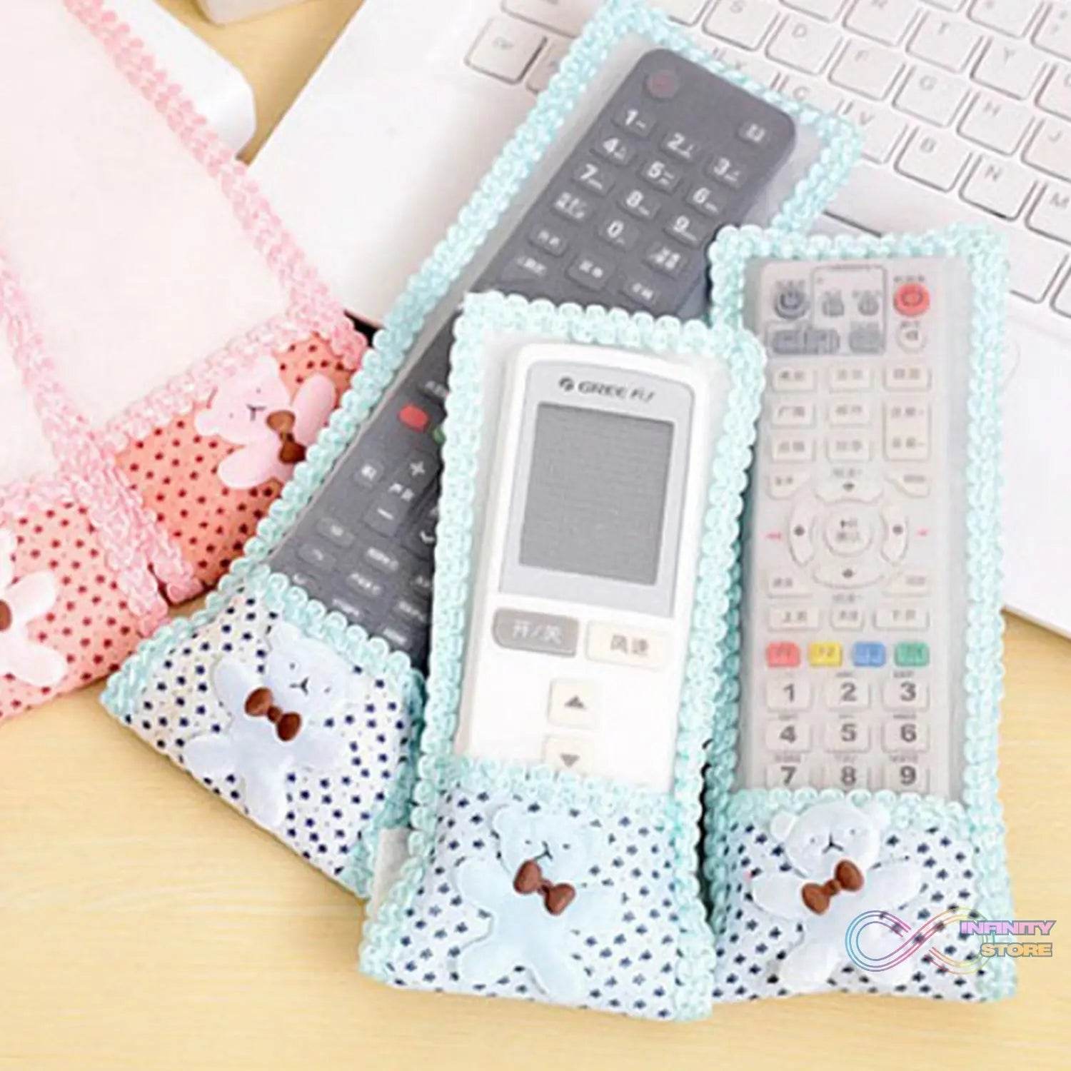 Cloth Lace Remote Control Cover Remote Case (1 Pc / 18×8 CM / Small) - infinityexculsivestore.com