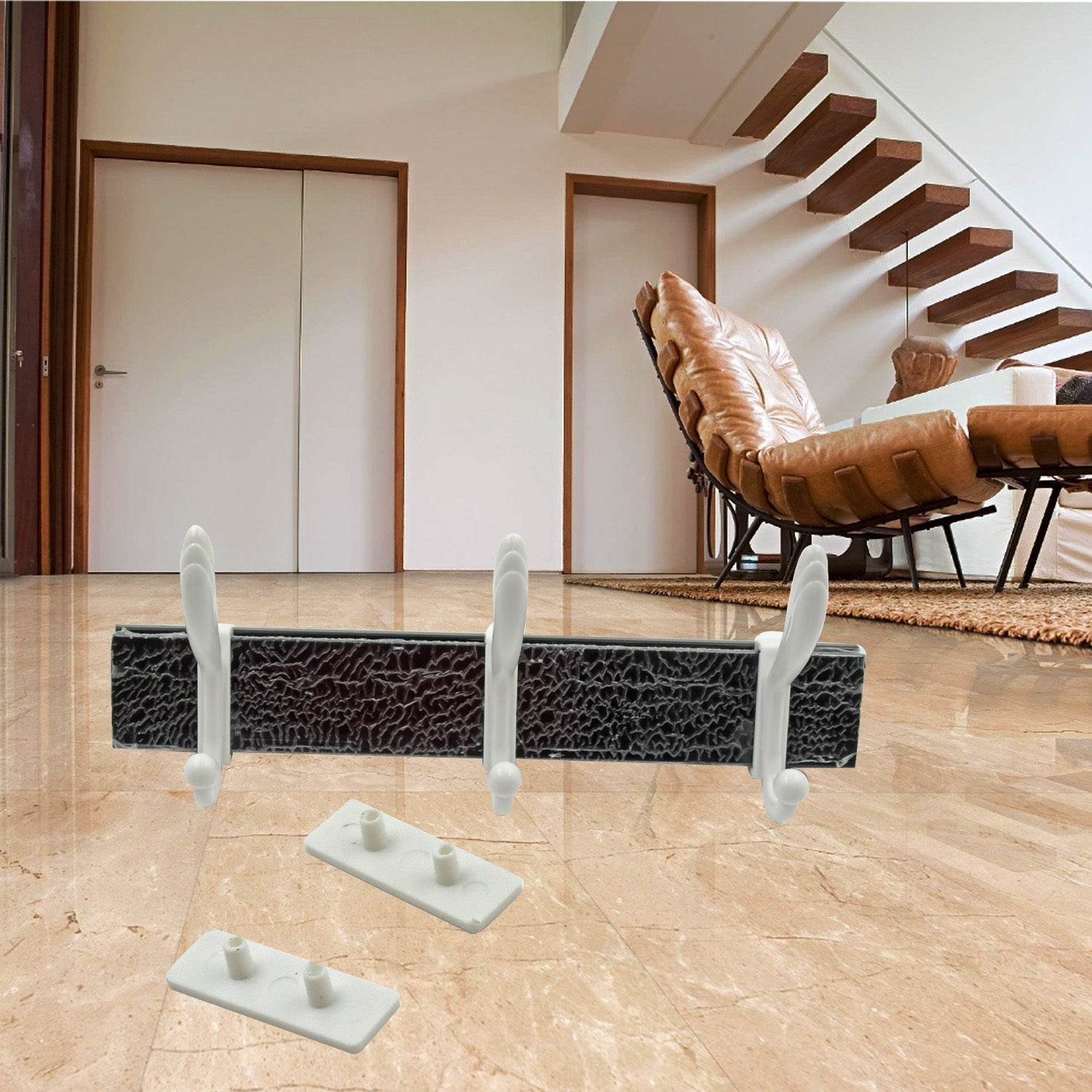 Cloth hanger, Wall Door Hooks Rail for Hanging Clothes for Hanging Hook Rack Rail, Extra Long Coat Hanger Wall Mount for Clothes, Jacket, Hats, 6 Hook - infinityexculsivestore.com