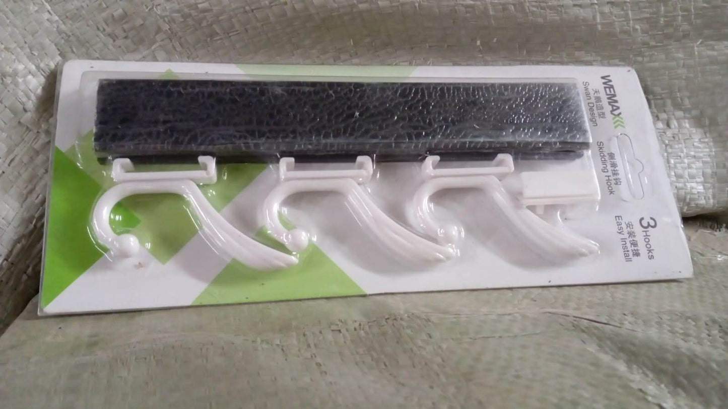 Cloth hanger, Wall Door Hooks Rail for Hanging Clothes for Hanging Hook Rack Rail, Extra Long Coat Hanger Wall Mount for Clothes, Jacket, Hats, 6 Hook - infinityexculsivestore.com