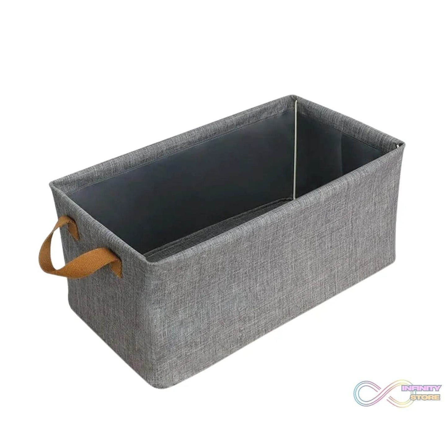 Cloth storage baskets, closet storage bins, Canvas Fabric Storage Basket for shelves, basket organizers for shelf, storage bins for clothes (48×27 Cm) - infinityexculsivestore.com
