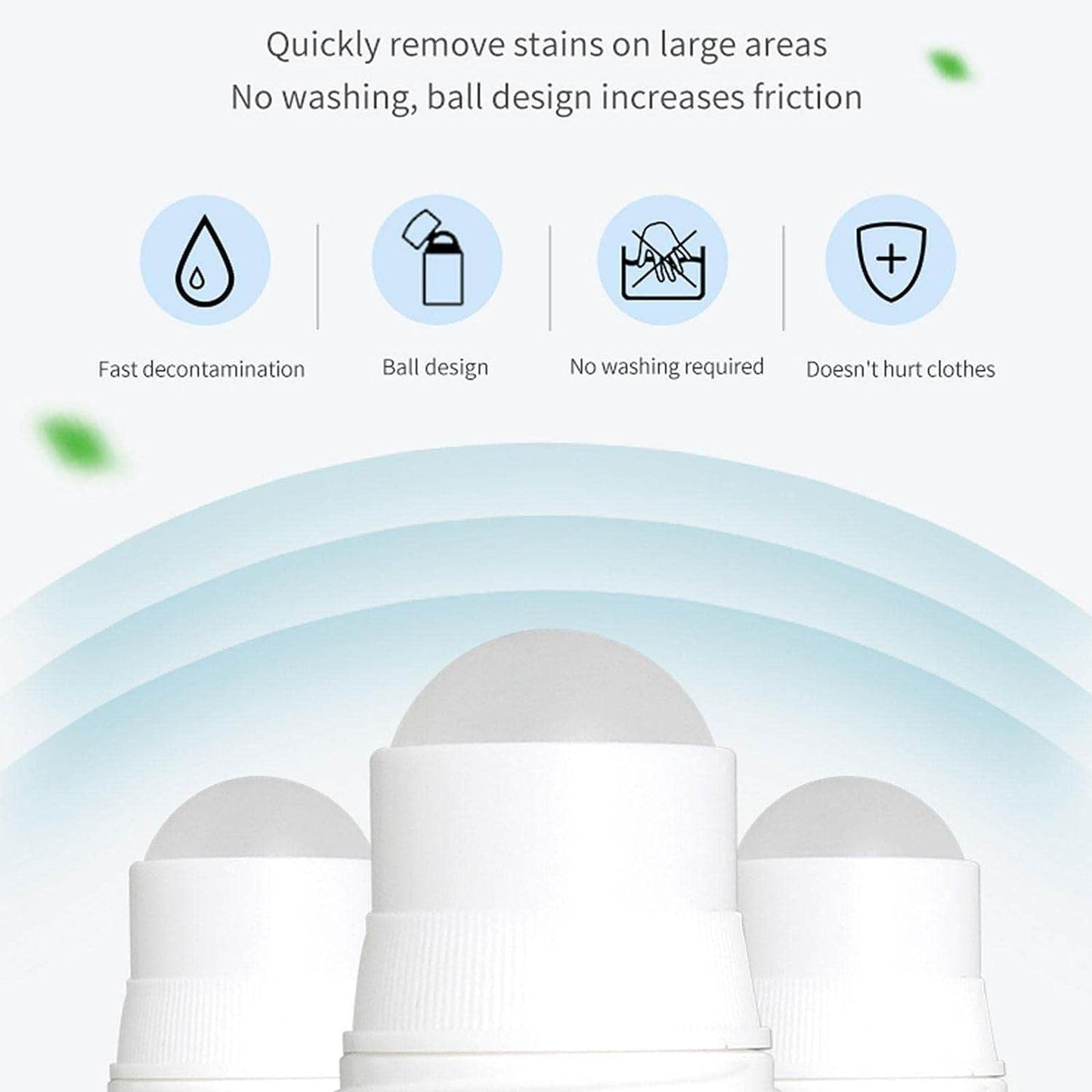 Clothes Stain Remover Bead Design Emergency Stain Rescue Roller Cleaner for Natural Fabric Removes Oil Almost All Types of Fabrics - infinityexculsivestore.com