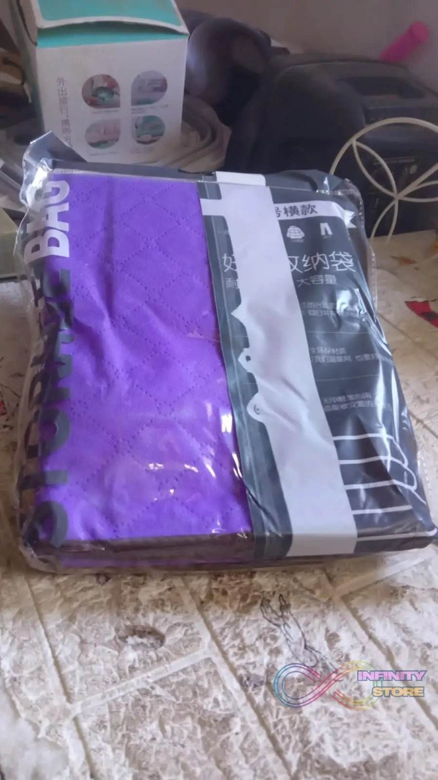 Clothing storage bag with zipper, non-woven storage bag for storing the clothes and sarees. - infinityexculsivestore.com