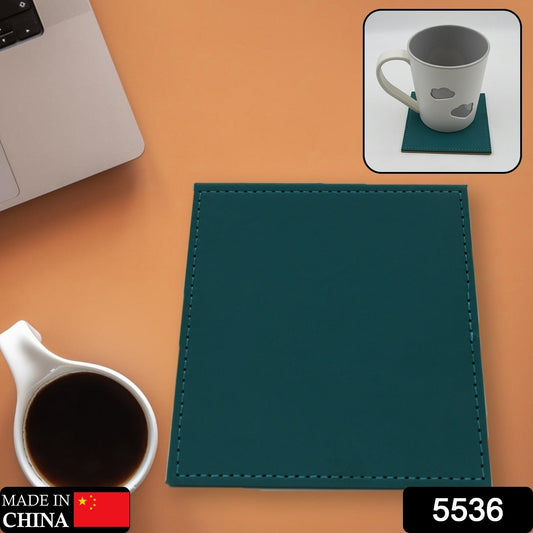 Square Tea Coaster - Dining Table Decor Accessories - Coaster for Dining Table for Hot Pots Coasters for Cups Durable and Long - Lasting, Leather Coffee Table for Home or Office Use (1 pc) - infinityexculsivestore.com