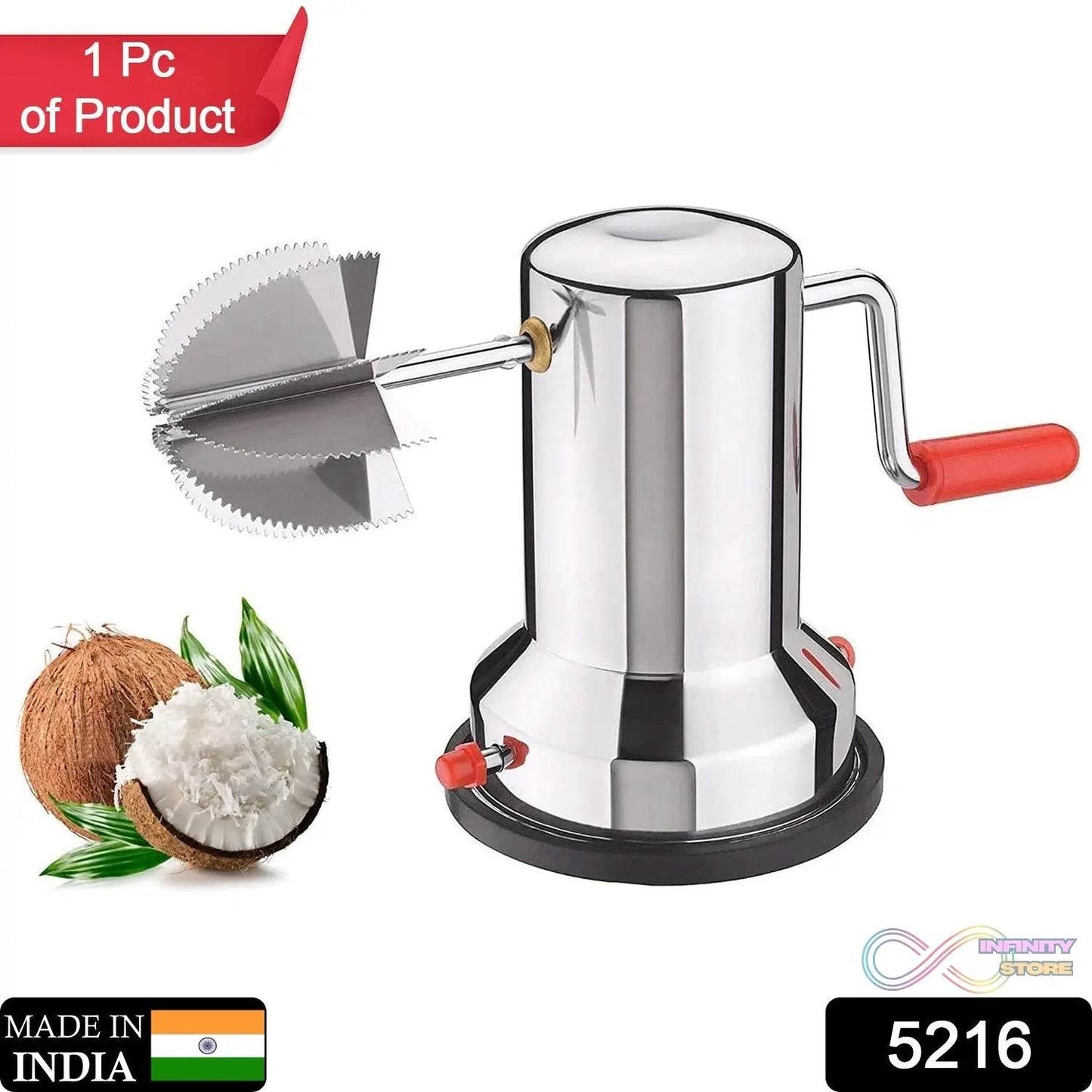 Coconut scrapers Machine Manual Steel For Home & Kitchen Use - infinityexculsivestore.com