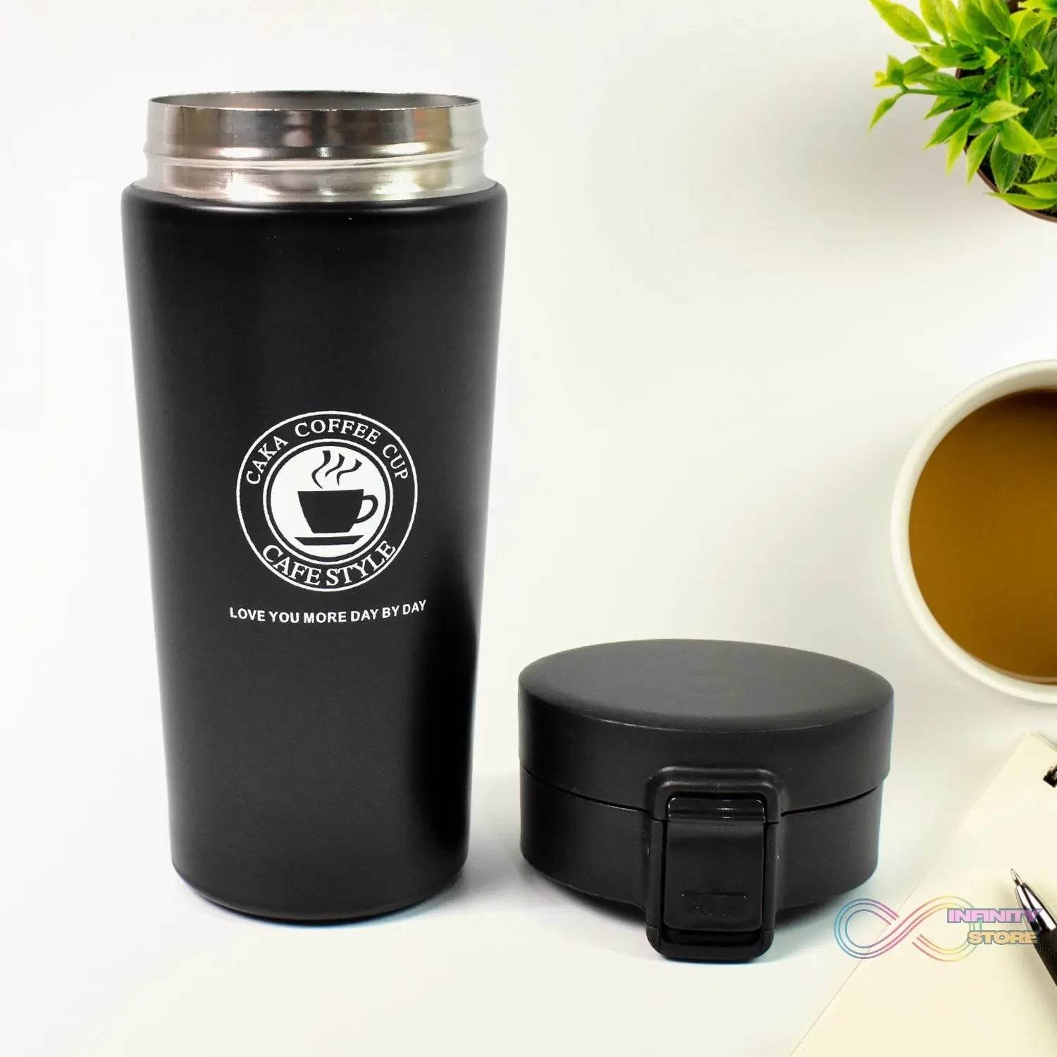 Coffee Travel Mug Insulated Coffee Cup with Leakproof Lid (380ml Approx / 1 Pc) - infinityexculsivestore.com