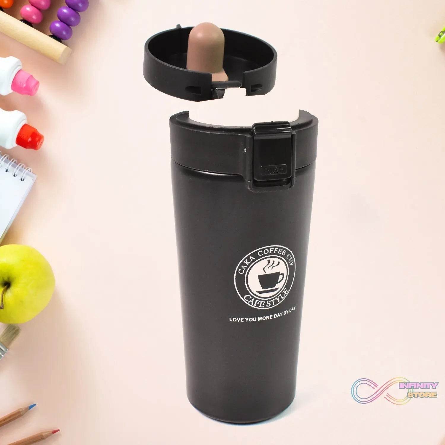 Coffee Travel Mug Insulated Coffee Cup with Leakproof Lid (380ml Approx / 1 Pc) - infinityexculsivestore.com