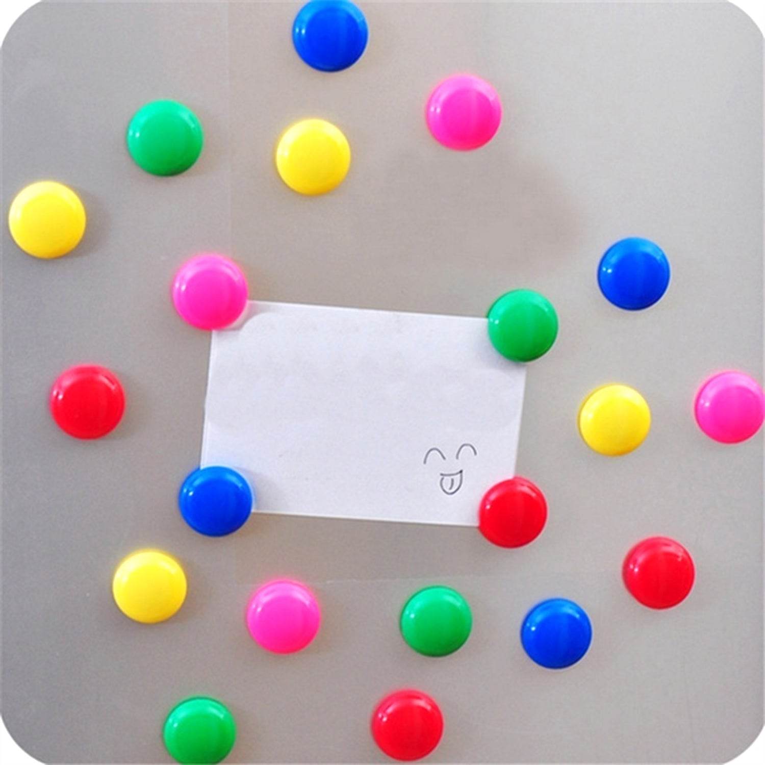 Colorful Board Magnets Circular Plastic Buttons - infinityexculsivestore.com