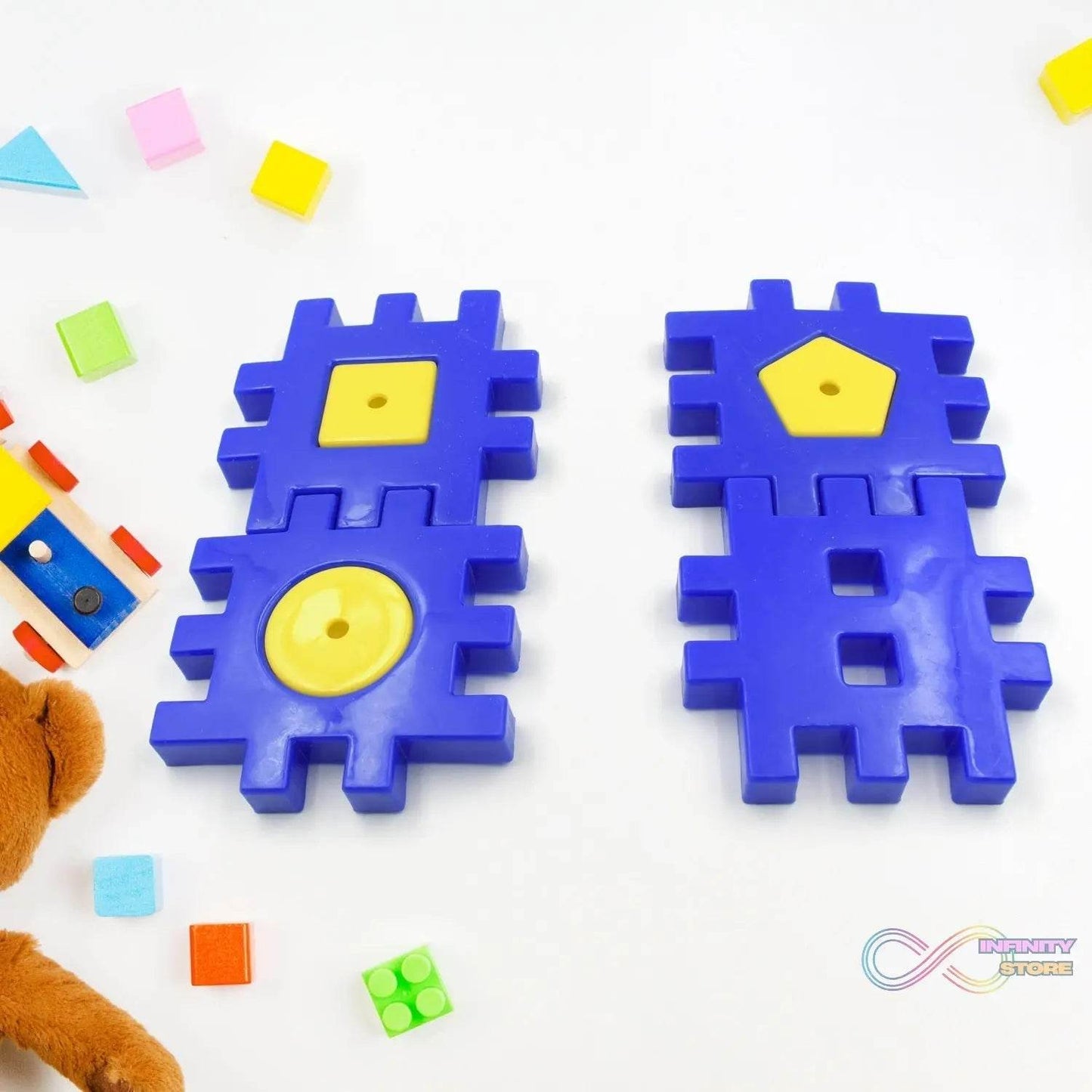 Colorful Digital Building Blocks Set - Educational Toys for Kids Aged 3-12, 4 Pc Set for Boys & Girls - infinityexculsivestore.com
