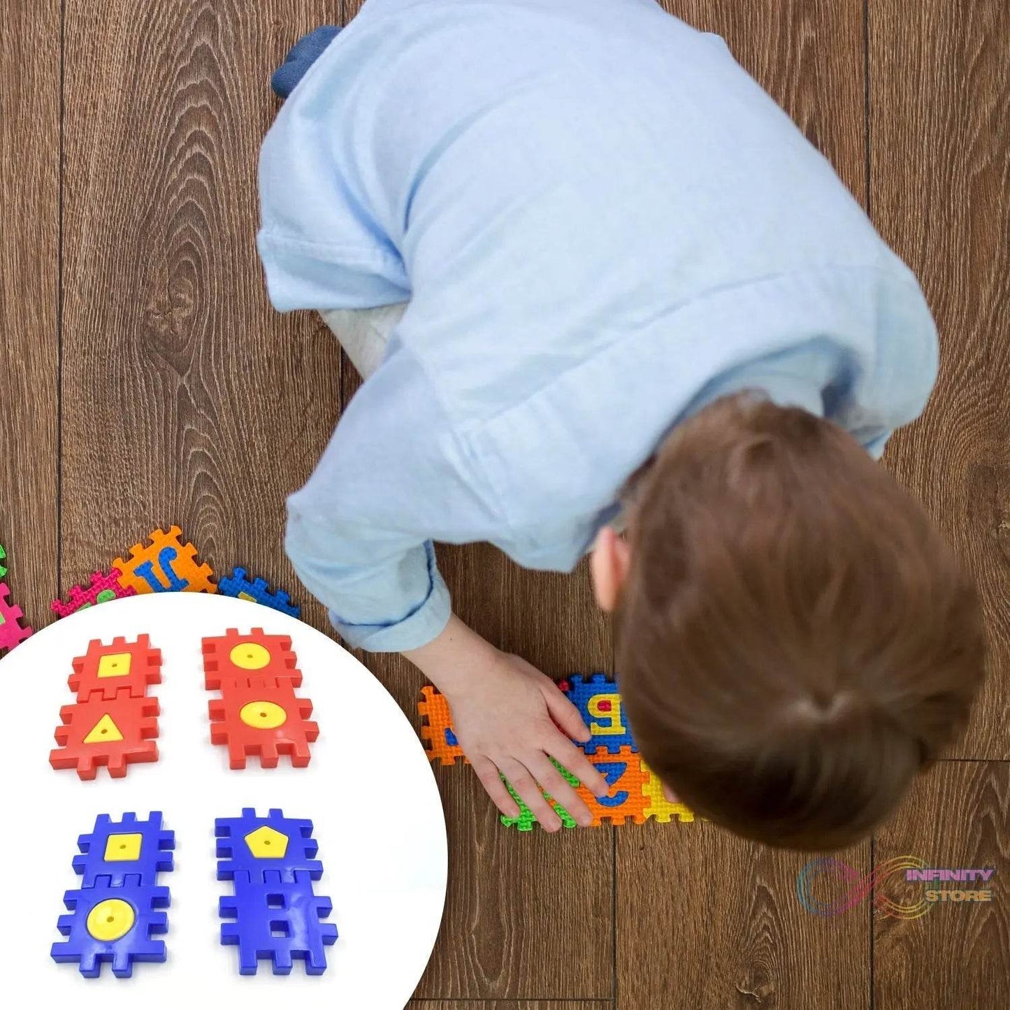 Colorful Digital Building Blocks Set - Educational Toys for Kids Aged 3-12, 4 Pc Set for Boys & Girls - infinityexculsivestore.com