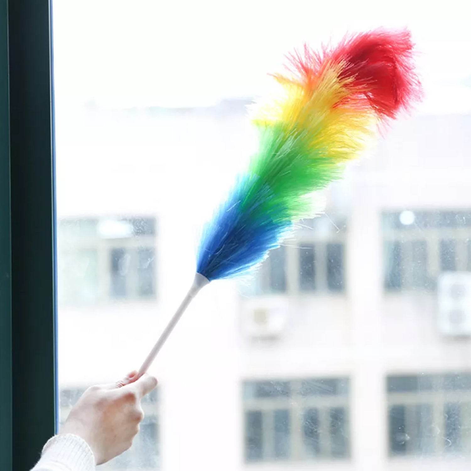 Colorful Feather Duster | Microfiber Duster for Cleaning | Dusting Stick | Dusting Brush - infinityexculsivestore.com