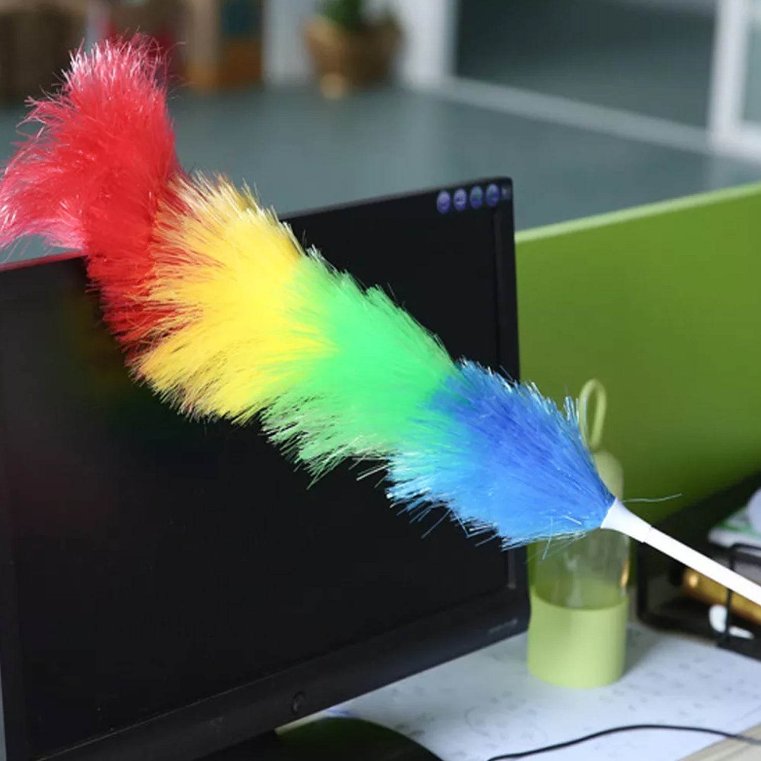 Colorful Feather Duster | Microfiber Duster for Cleaning | Dusting Stick | Dusting Brush - infinityexculsivestore.com
