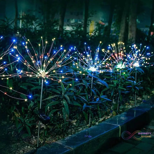 Colorful Multi Led Outdoor Solar Garden Lights (2 Pcs Set) - infinityexculsivestore.com
