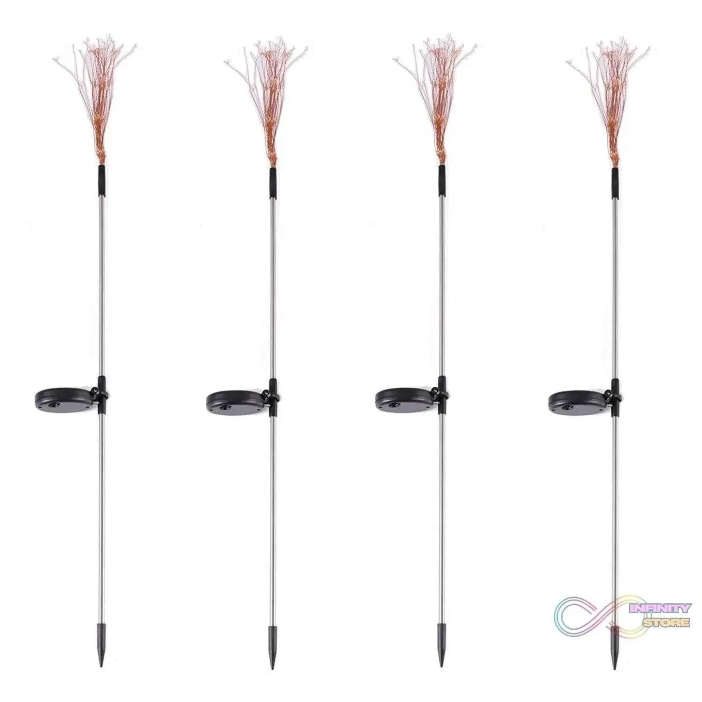 Colorful Multi Led Outdoor Solar Garden Lights (4 Pcs Set) - infinityexculsivestore.com