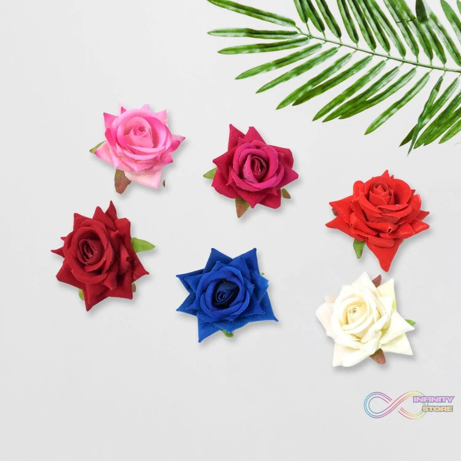 Colourful Flowing Flower Hair Pin (12 Pcs Set / Mix Color) - infinityexculsivestore.com