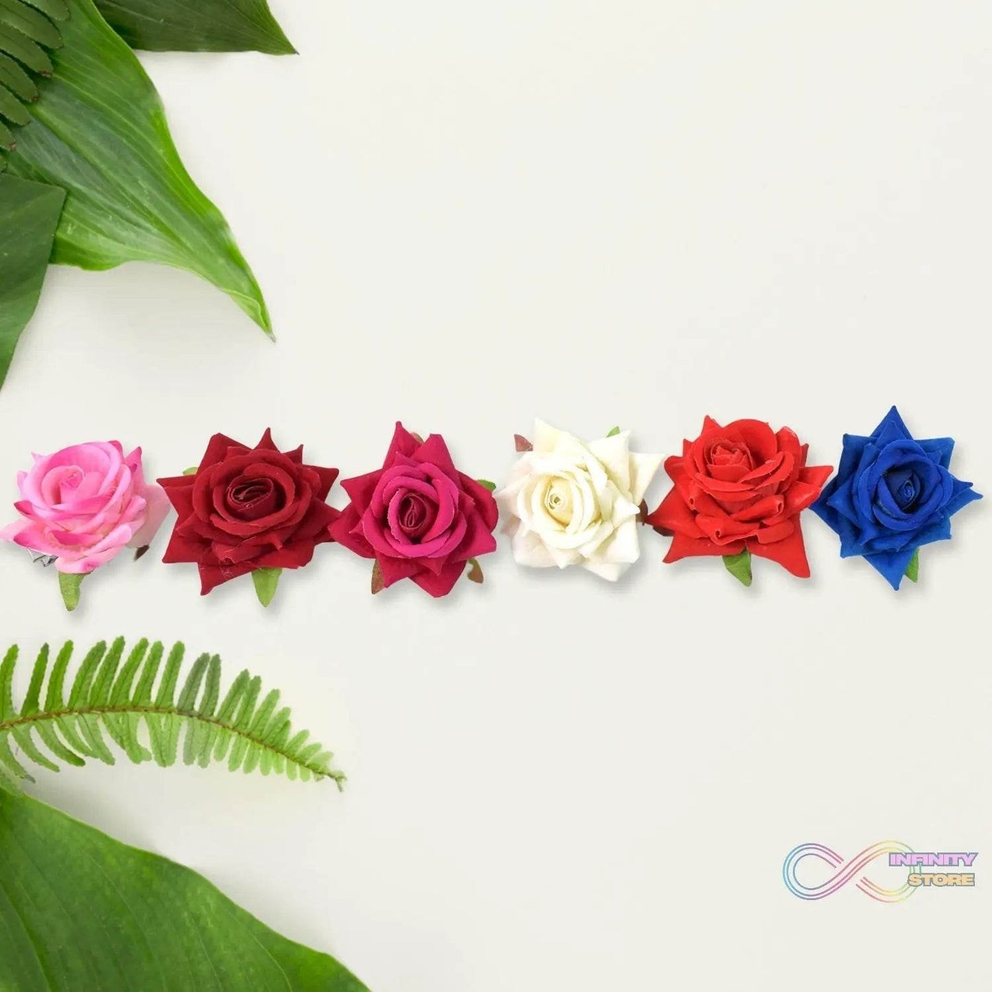 Colourful Flowing Flower Hair Pin (12 Pcs Set / Mix Color) - infinityexculsivestore.com