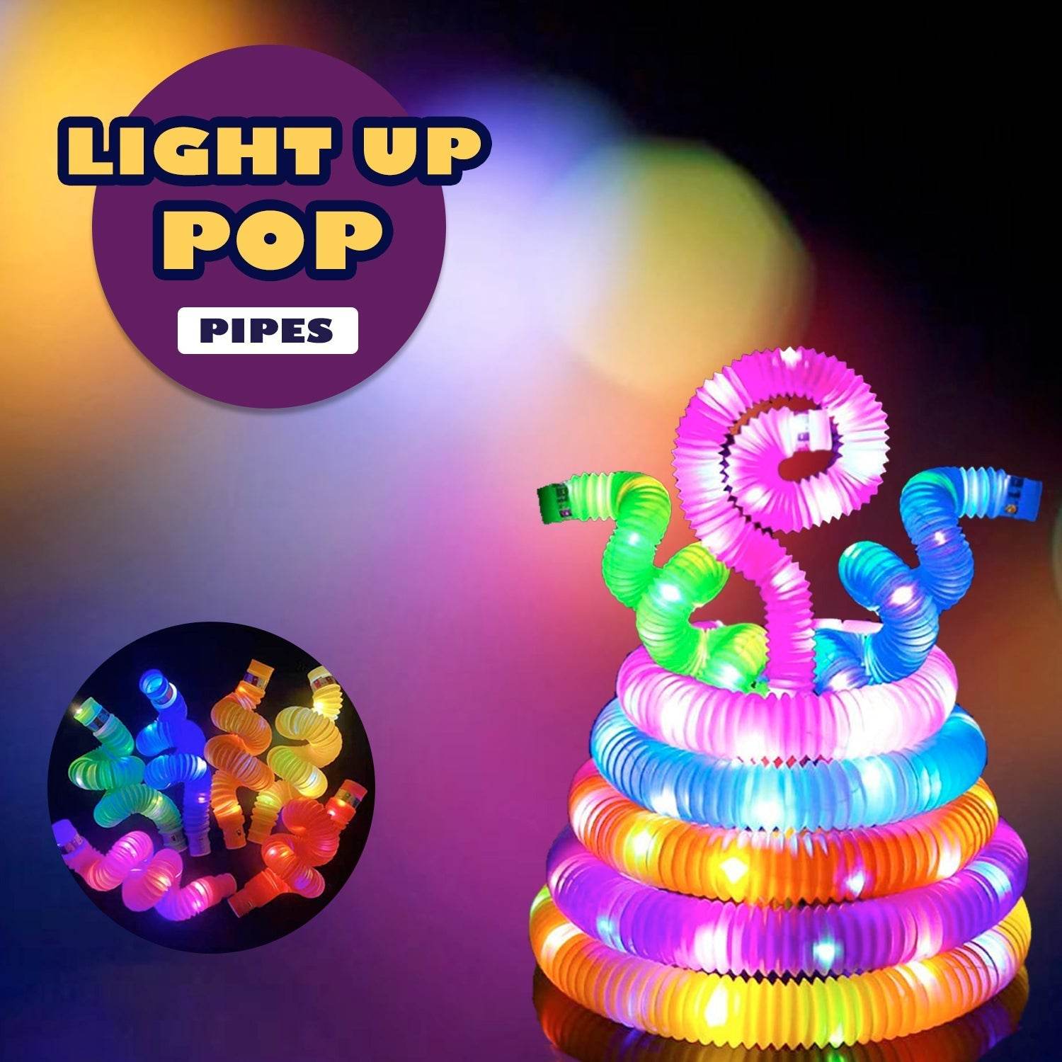 Colourful Tubes Sensory Toys Stretch Fidget Tube Toys Pull Tubes Fidget Toys - infinityexculsivestore.com