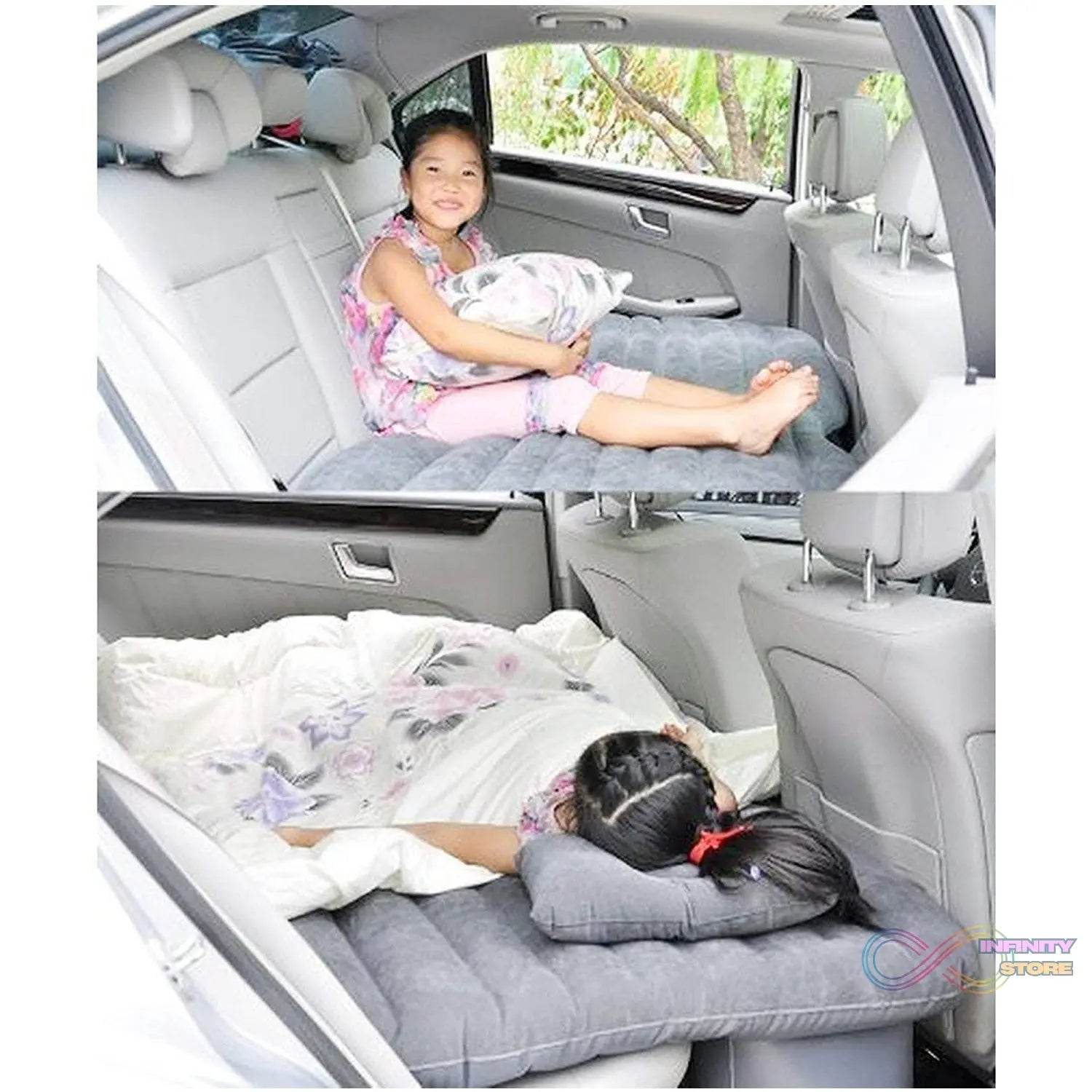 Comfy Car Camping: Inflatable Bed with Pillows & Pump (Portable) - infinityexculsivestore.com