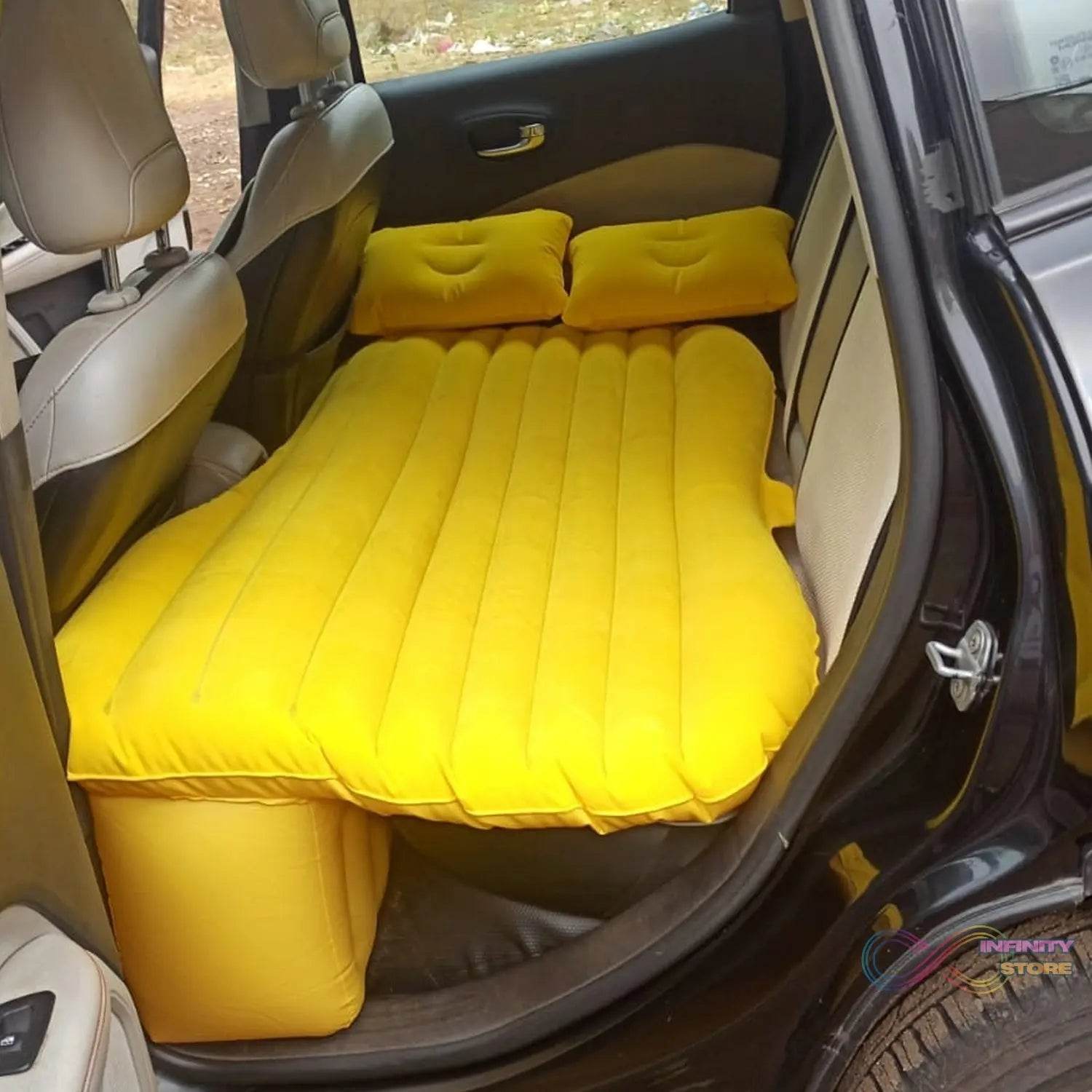 Comfy Car Camping: Inflatable Bed with Pillows & Pump (Portable) - infinityexculsivestore.com