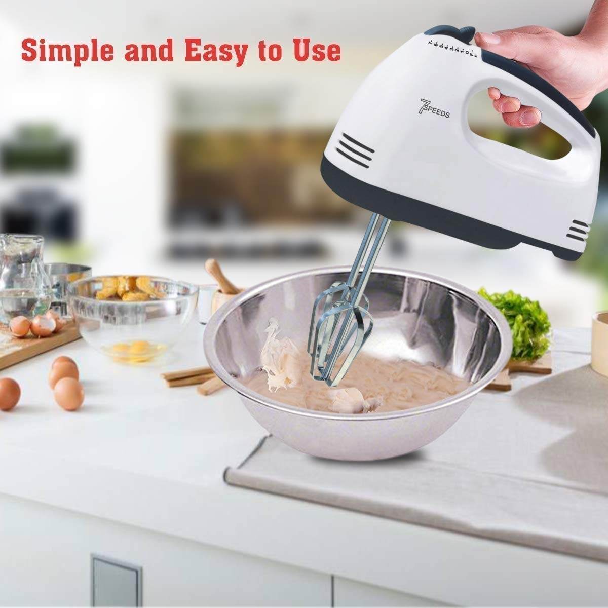Compact Hand Electric Mixer / Blender for Whipping / Mixing with Attachments - infinityexculsivestore.com