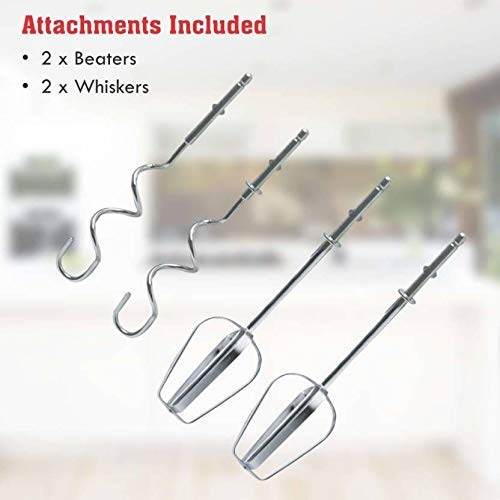 Compact Hand Electric Mixer / Blender for Whipping / Mixing with Attachments - infinityexculsivestore.com