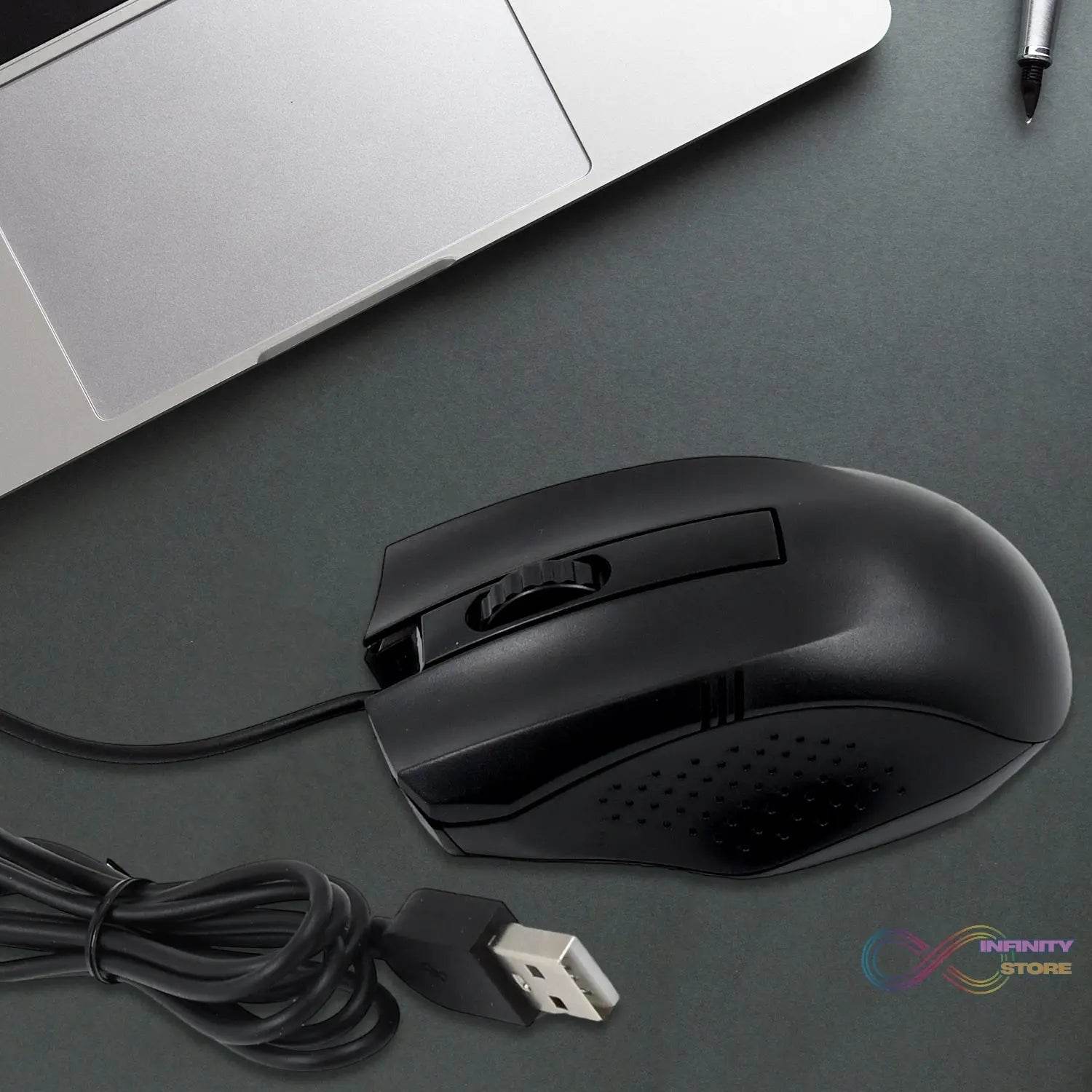Computer / Laptop Wired Optical Mouse (1 Pc) - infinityexculsivestore.com