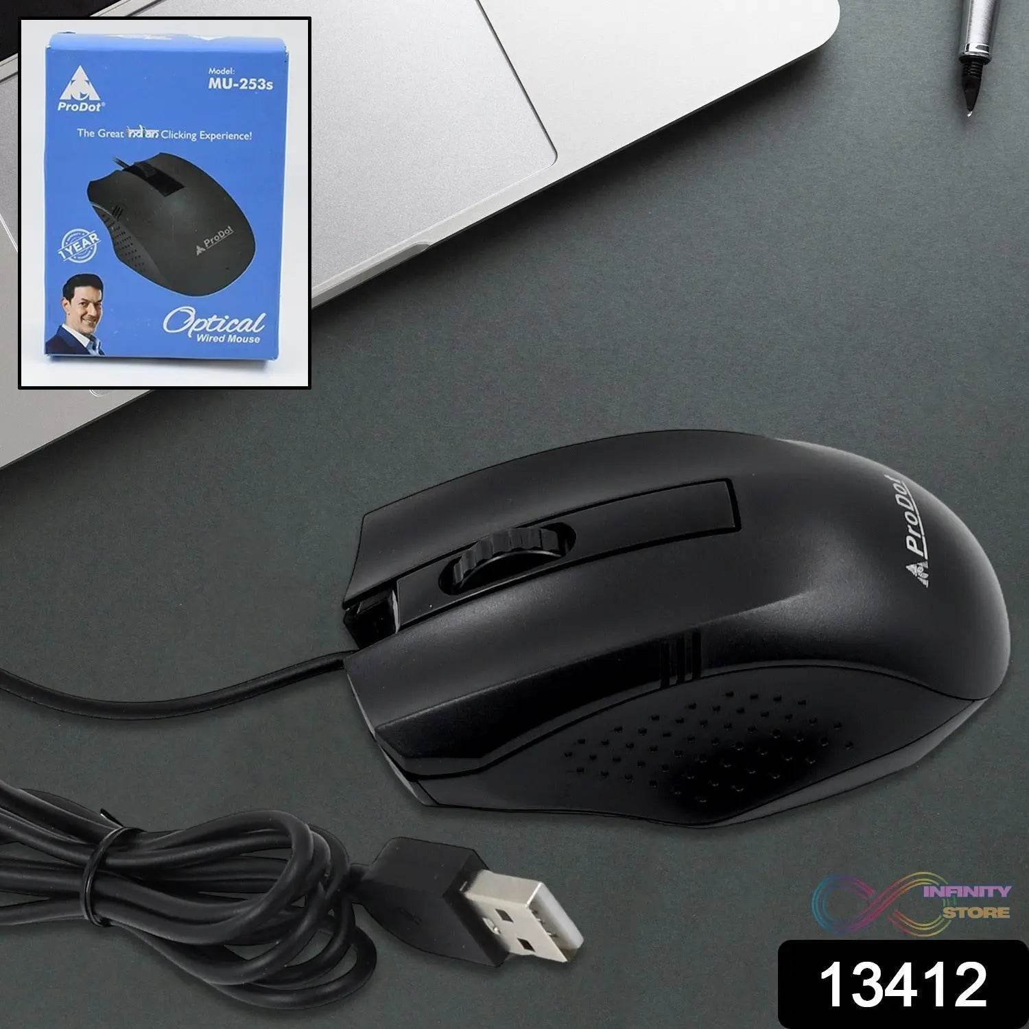 Computer / Laptop Wired Optical Mouse (1 Pc) - infinityexculsivestore.com