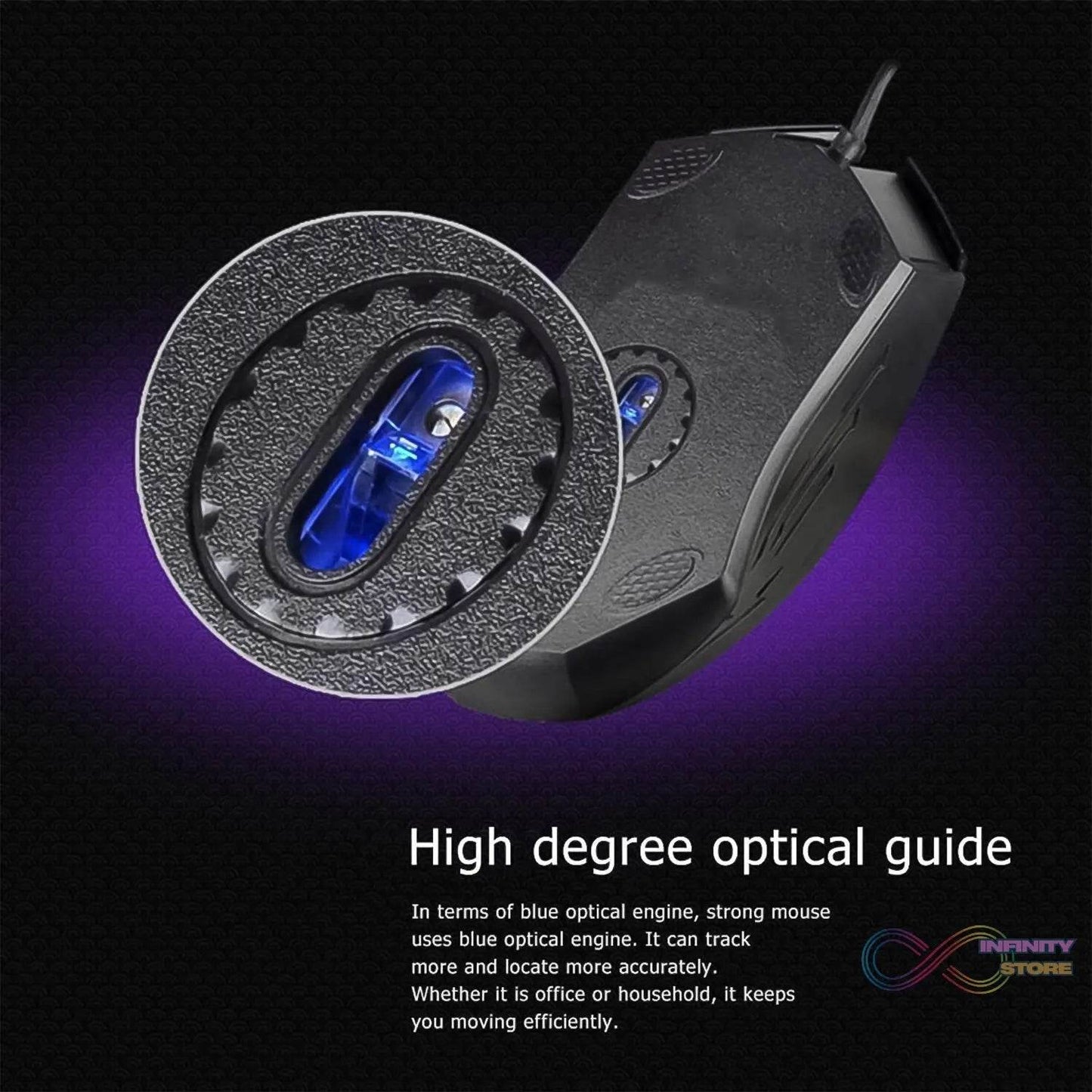 Computer / Laptop Wired Optical Mouse (1 Pc) - infinityexculsivestore.com