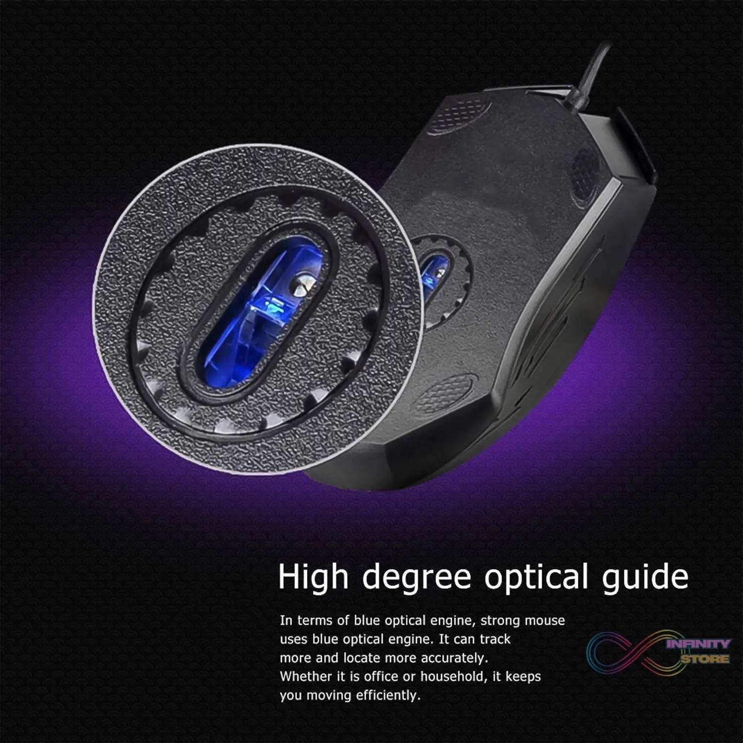 Computer / Laptop Wired Optical Mouse (1 Pc) - infinityexculsivestore.com