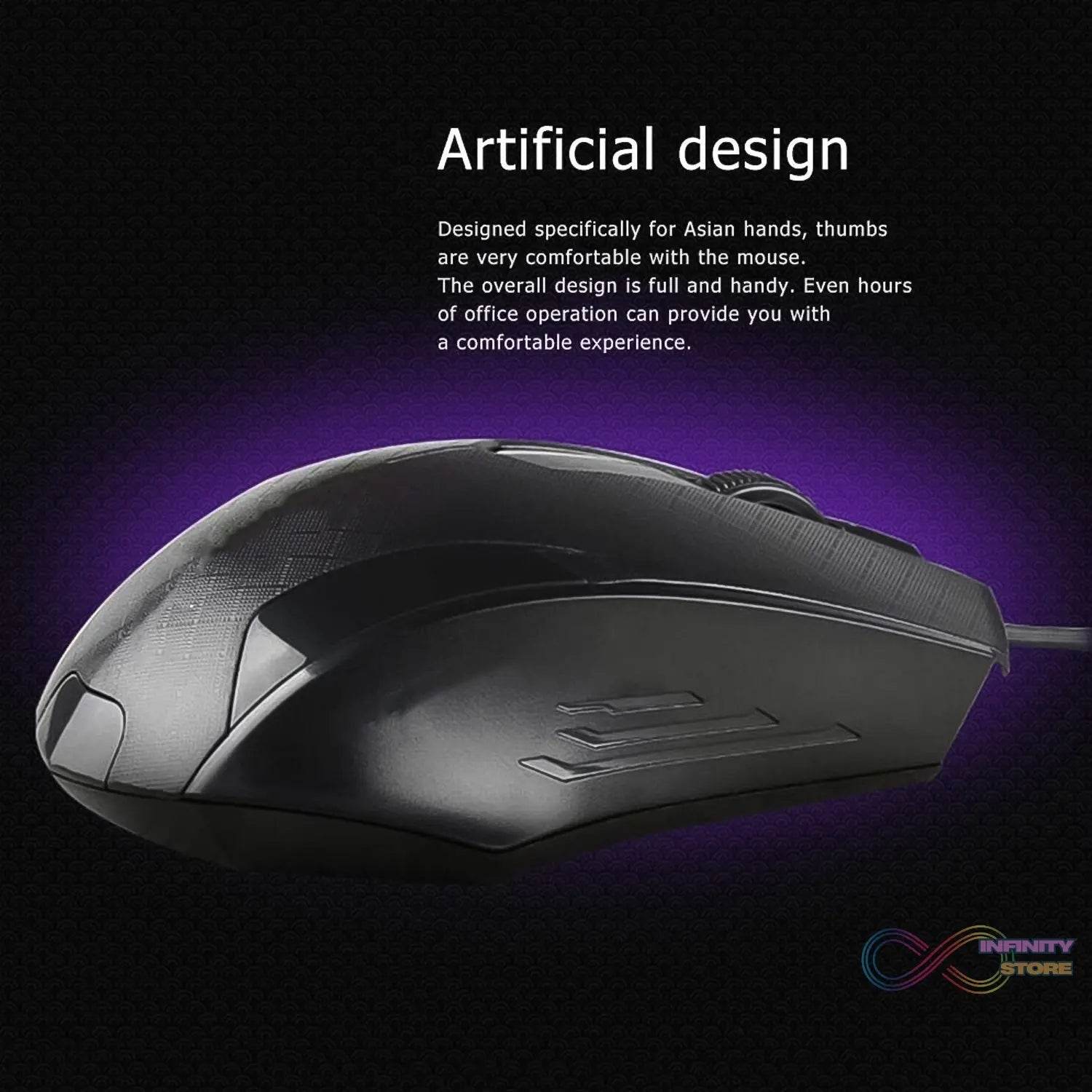 Computer / Laptop Wired Optical Mouse (1 Pc) - infinityexculsivestore.com
